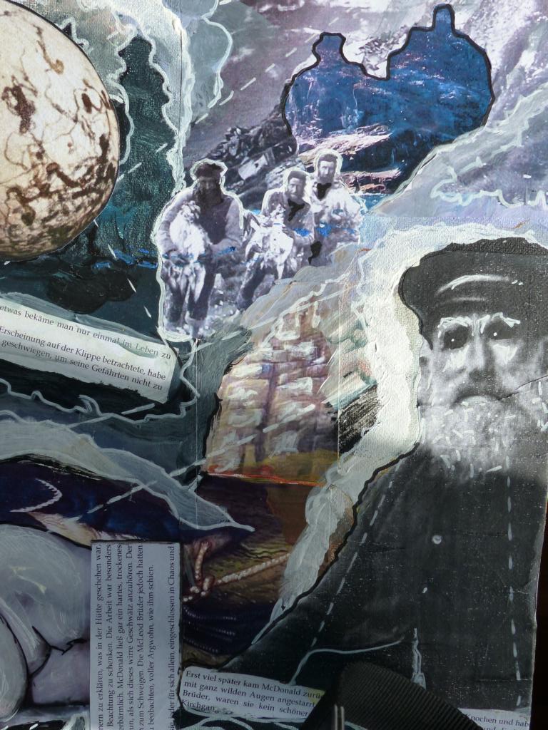 Ausschnitt aus dem Moodboard "Die Auslöschung" zu einer Geschichte, die im 19.Jh. auf den äußeren Hebriden spielt